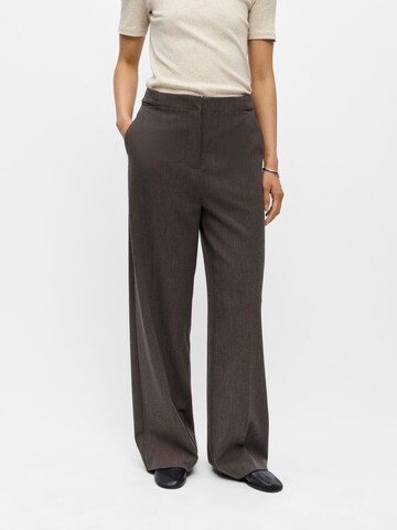 Wide leg Pantaloni 'KAMMY' di OBJECT in marrone: frontale