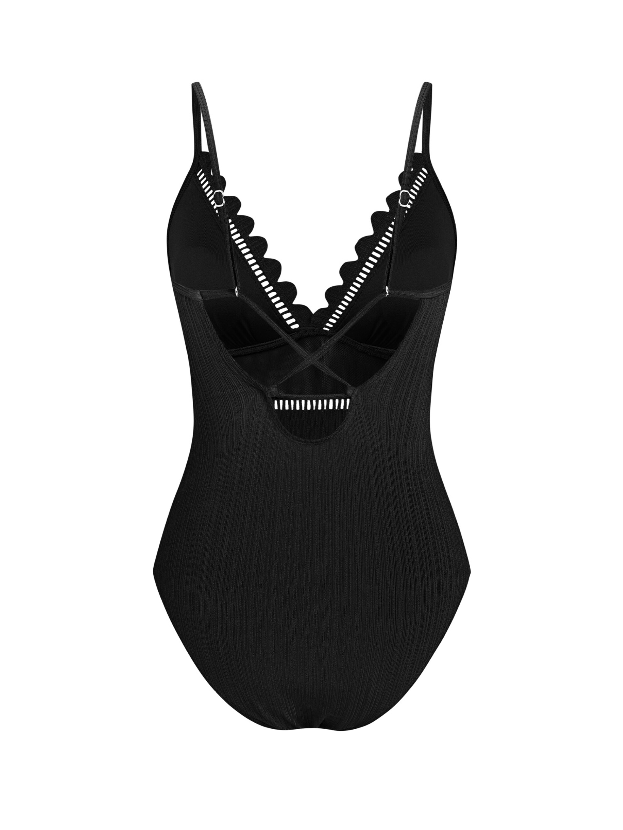 Cupshe Bustier Badeanzug 'CAA12E5H026AA' in Schwarz