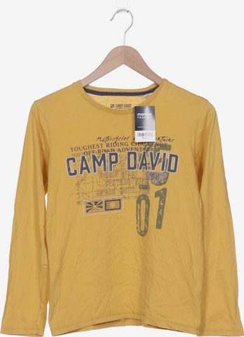 CAMP DAVID Langarmshirt M in Gelb: predná strana