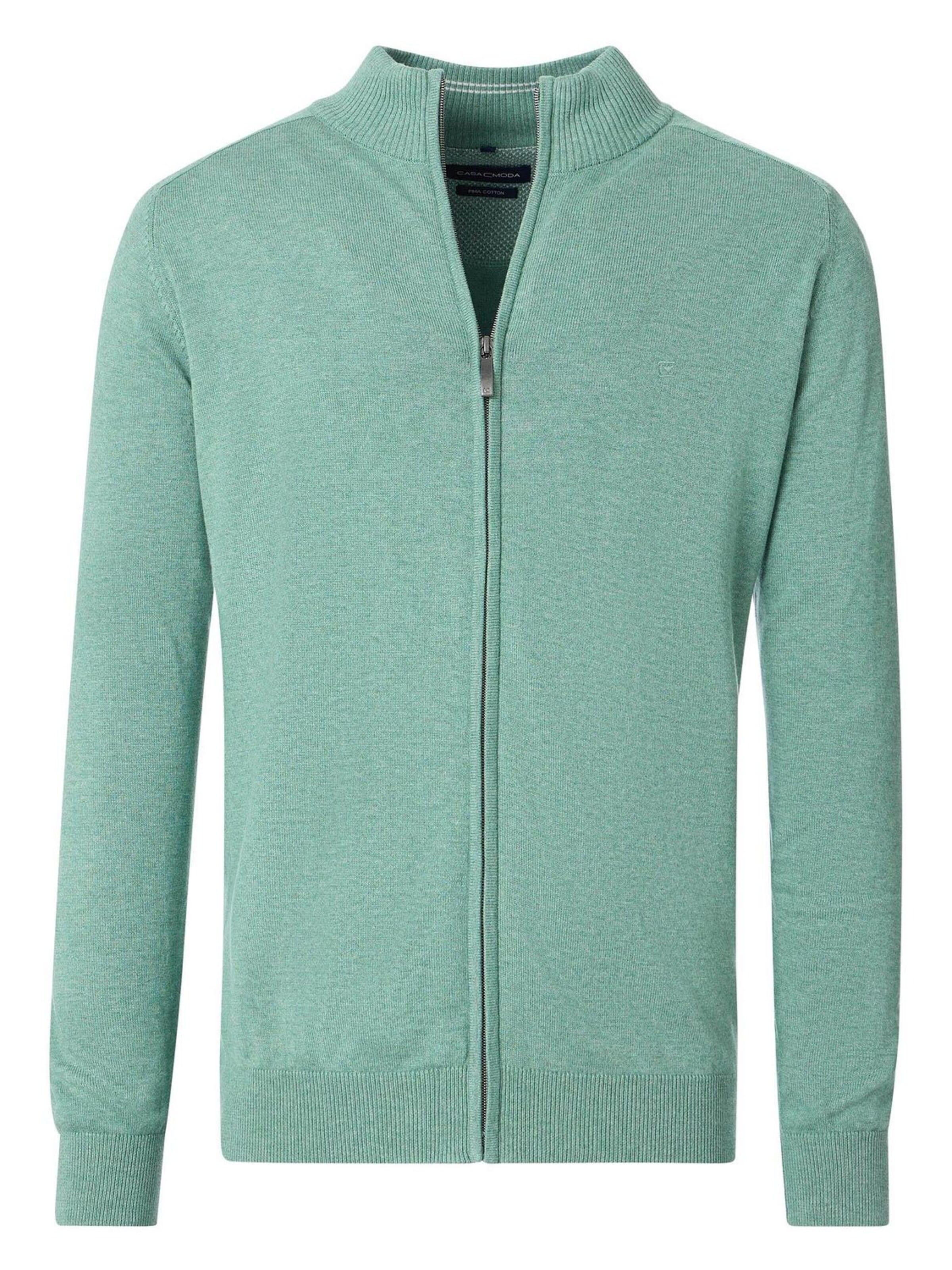 Vestes en maille CASA MODA en vert : devant