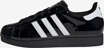 Baskets basses 'Superstar II' ADIDAS ORIGINALS en noir : devant