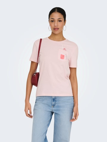 ONLY T-Shirt 'ONLPOLLY' in Lila: Vorderseite