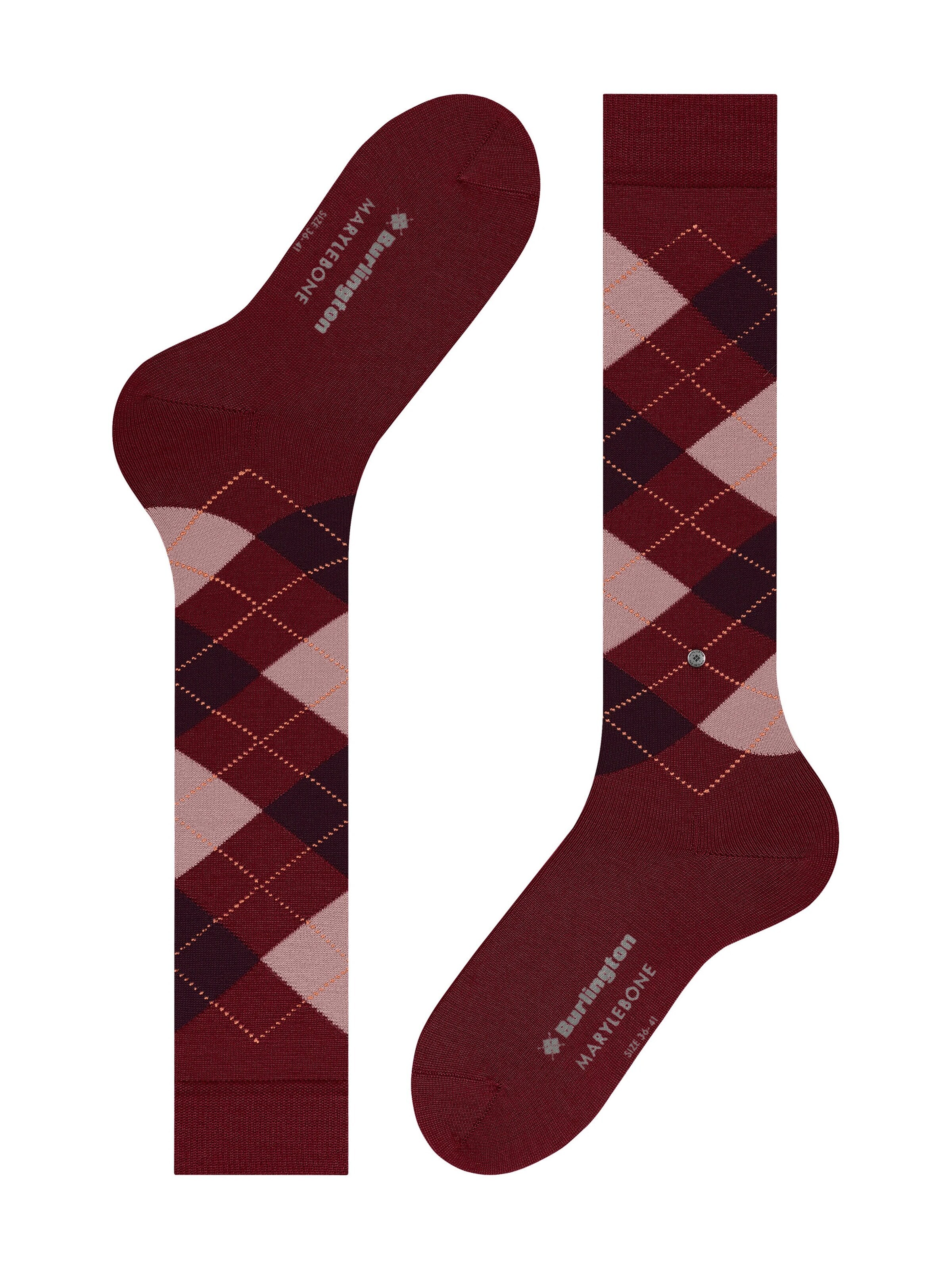 BURLINGTON Over the Knee Socks 'Marylebone' in Red