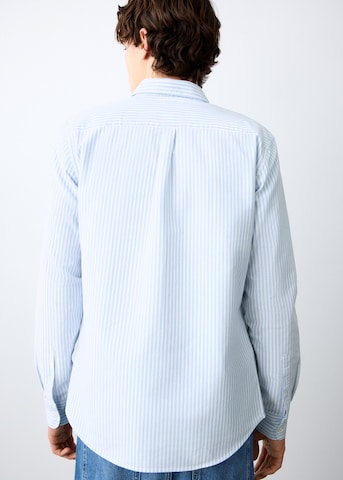 MANGO TEEN Regular fit Button Up Shirt in Blue