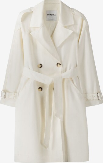 Bershka Płaszcz przejściowy w kolorze białym, Podgląd produktu