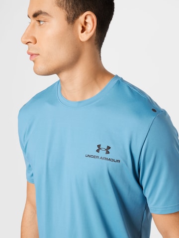 UNDER ARMOUR Performance Shirt 'Rush Energy' in Blue