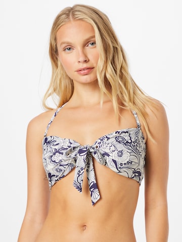 Ted Baker - Bandeau Top de biquíni 'CANDEE' em bege: frente