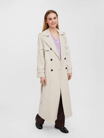 VERO MODA Between-Seasons Coat 'Tessa' in Beige