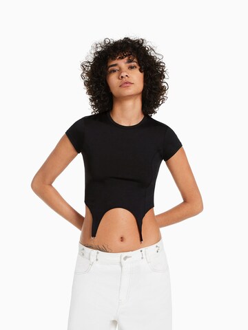 Bershka Shirt in Black: front