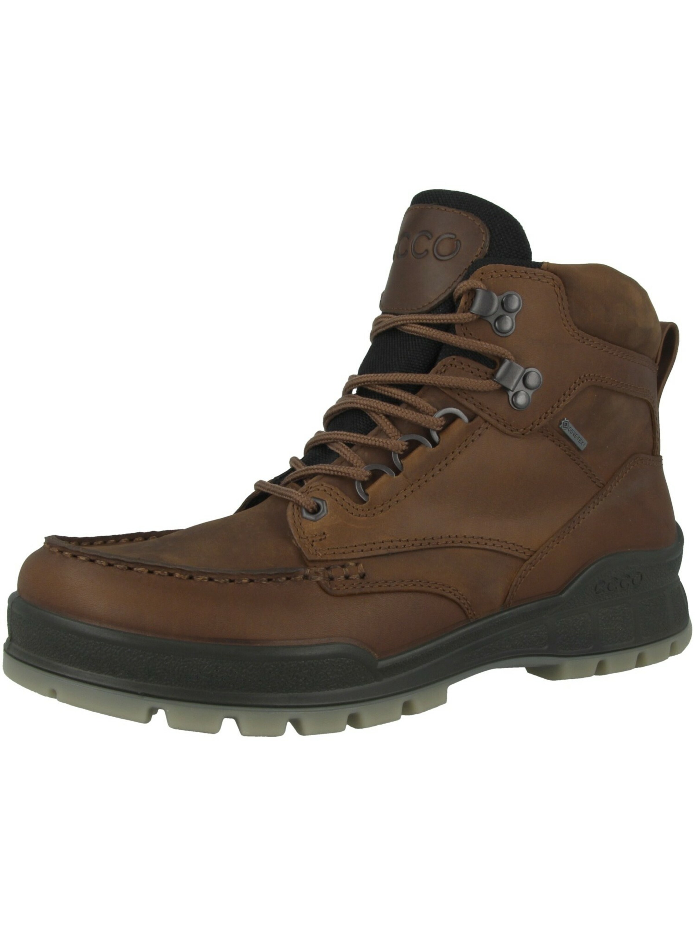 Boots stringati 'Track 25' di ECCO in marrone: frontale