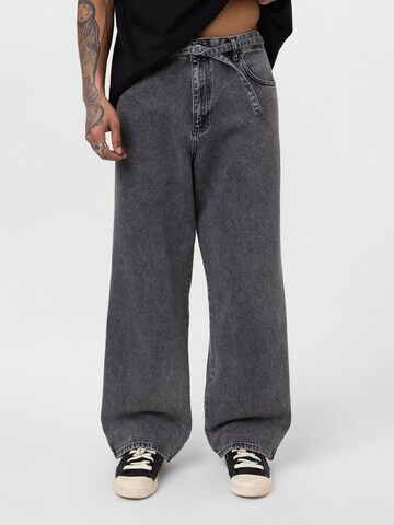 Wide leg Jeans 'Brent' di Dandalo in grigio: frontale