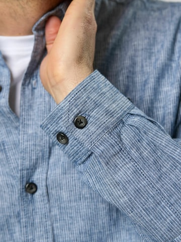 MCS Regular fit Overhemd 'Pasadena' in Blauw