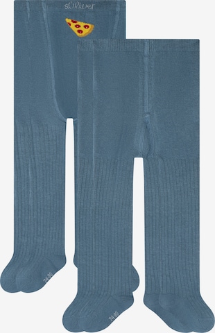 s.Oliver Tights 'originals organic' in Blue: front