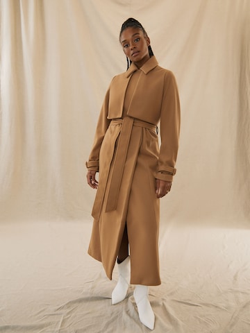 Kendall for ABOUT YOU Between-Seasons Coat 'Remi' in Beige: front