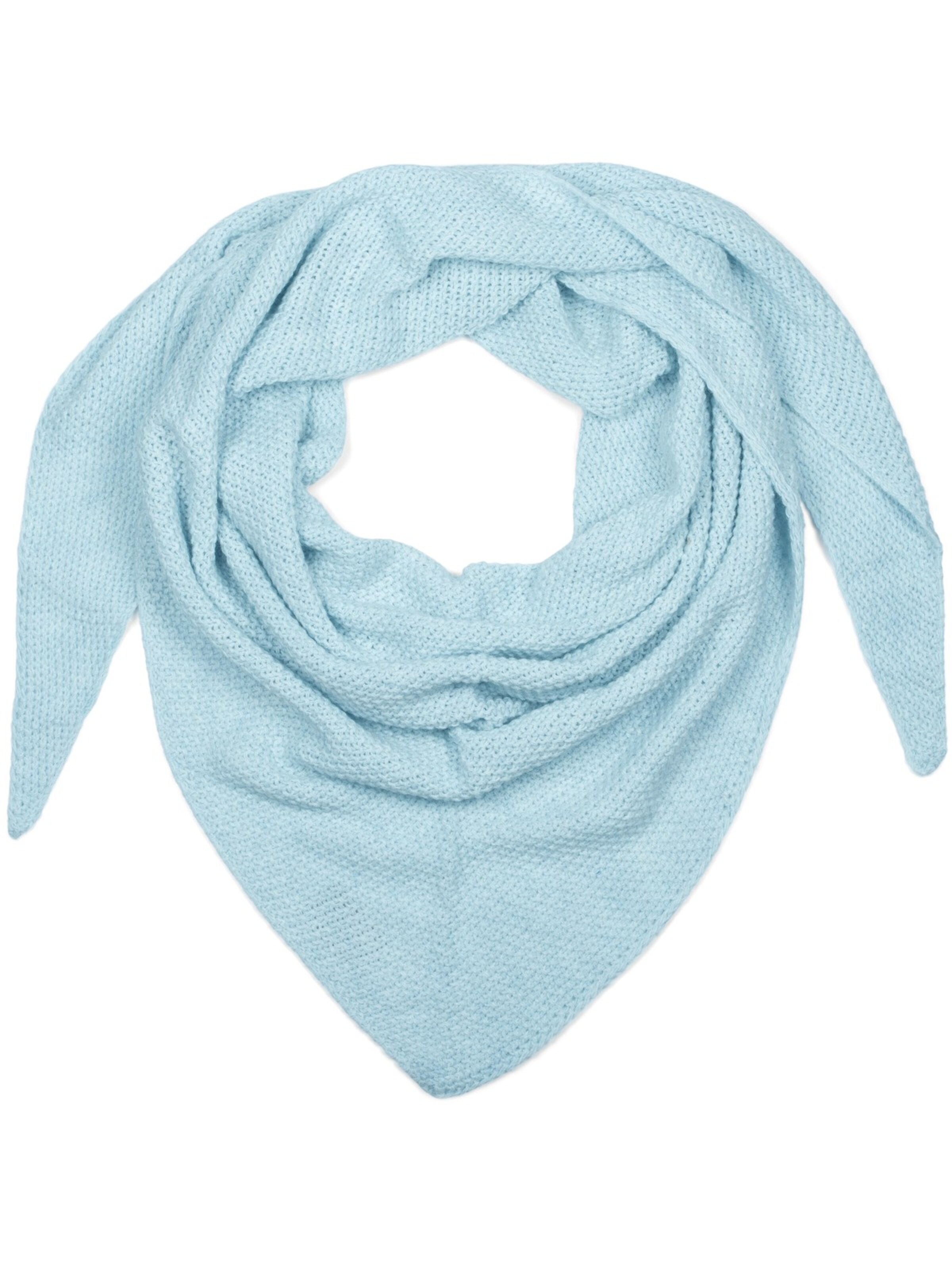 styleBREAKER Tuch 'Strick Dreiecktuch Einfarbig'‌‌‌‌‌‌‌ in Blau: Vorderseite