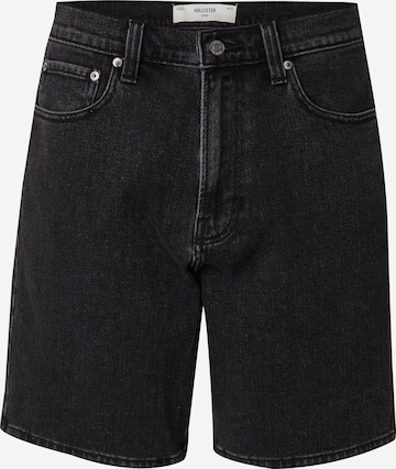 Jeans de la HOLLISTER pe negru: față