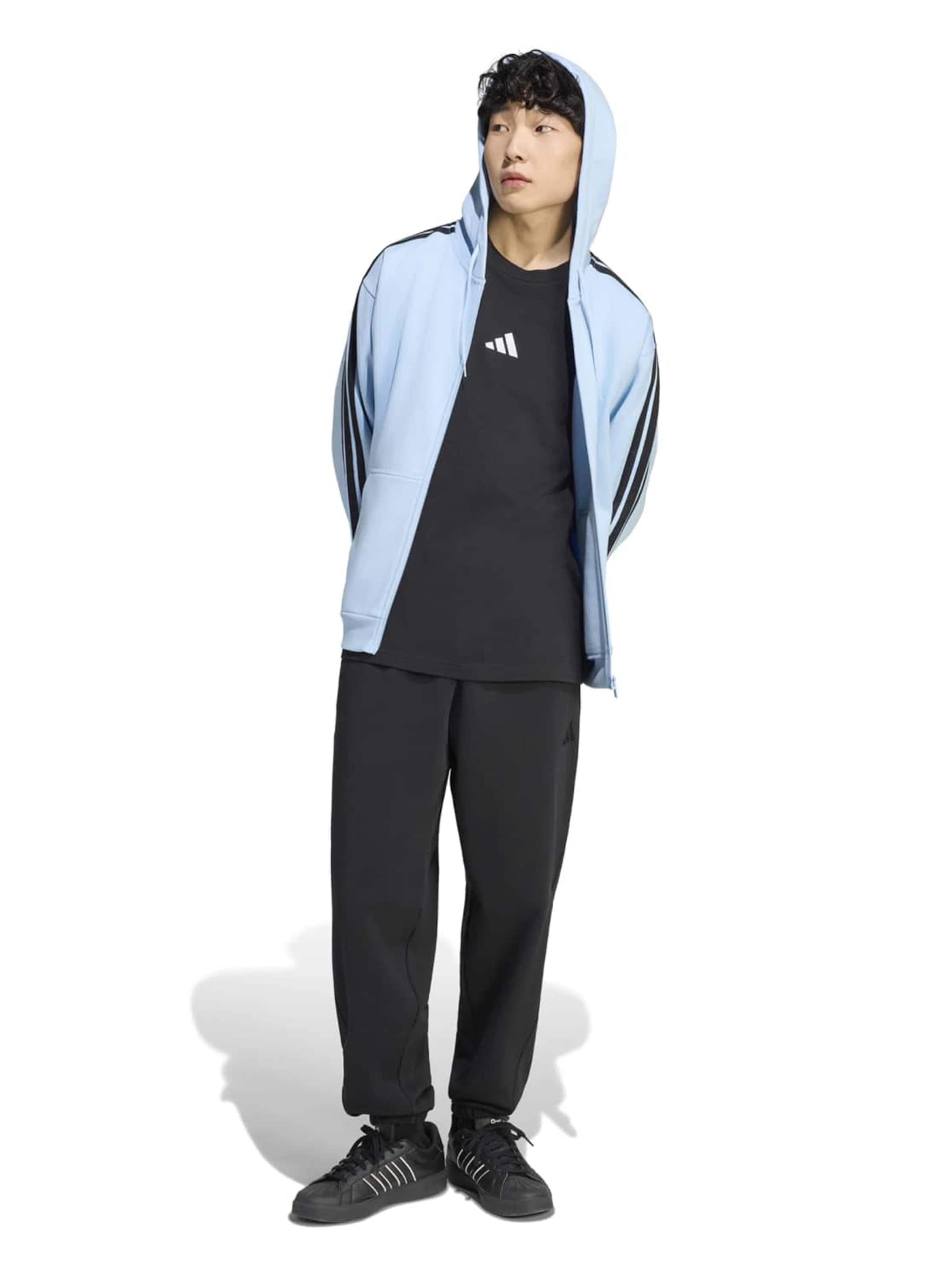 ADIDAS SPORTSWEAR - Sudadera con cremallera deportiva en azul