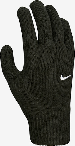 NIKE Athletic Gloves in Black: front