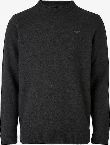 Cleptomanicx Pullover in Grau: Vorderseite