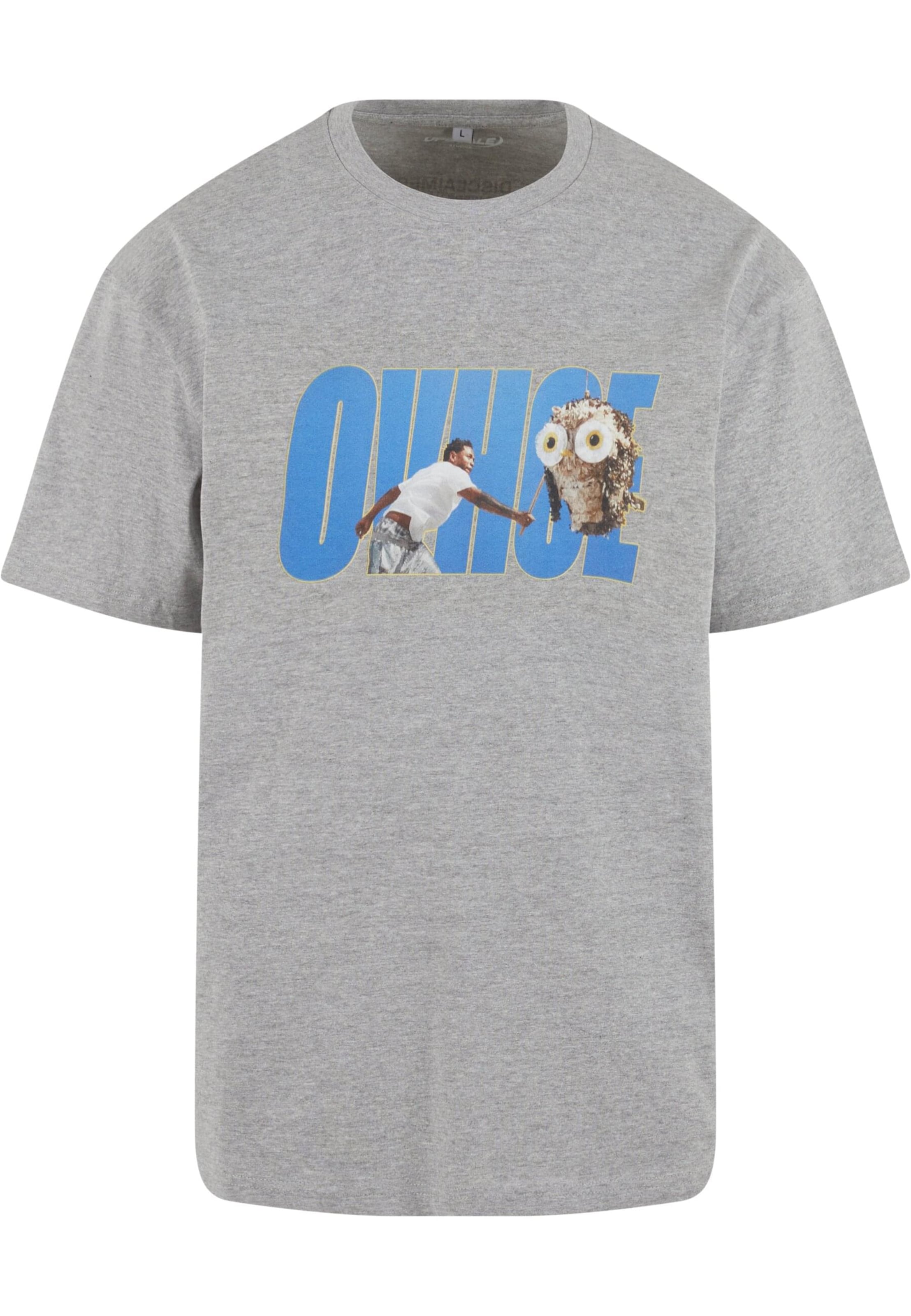 MT Upscale Tričko 'Ovhoe' – šedá: přední strana