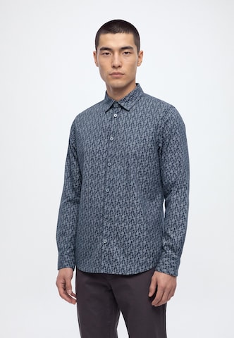 s.Oliver - Ajuste estrecho Camisa en azul
