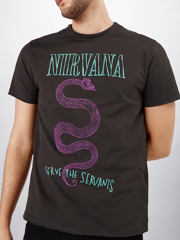 Coupe regular T-Shirt 'NIRVANA' AMPLIFIED en gris