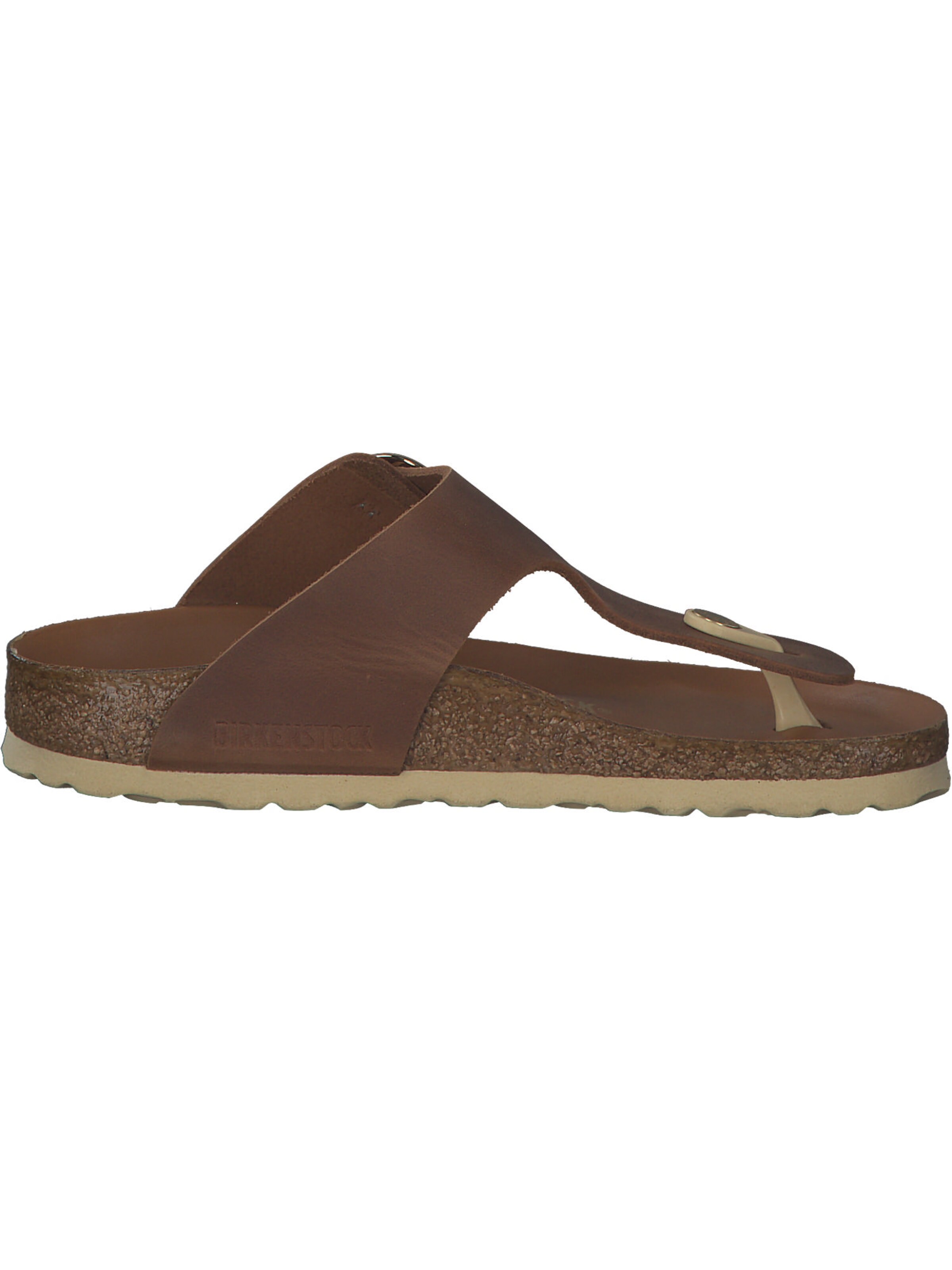 BIRKENSTOCK Zehentrenner 'Gizeh Big Buckle' in Braun