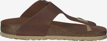 BIRKENSTOCK Zehentrenner 'Gizeh Big Buckle' in Braun