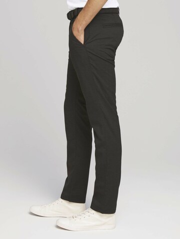 TOM TAILOR DENIM Regular Chino Pants in Black