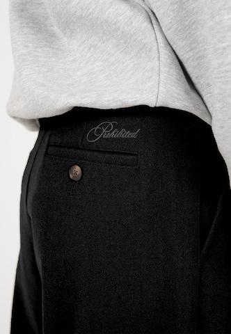 Prohibited Zvonové kalhoty Kalhoty – černá