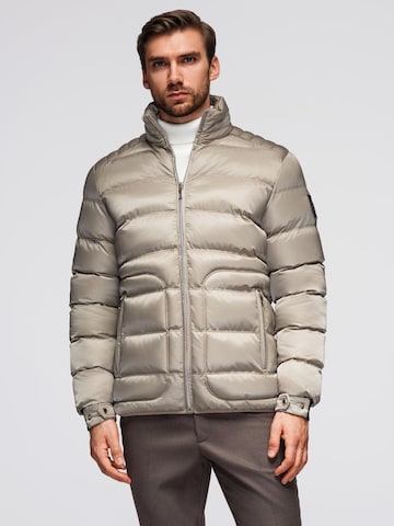 Ombre Winter Jacket in Beige: front