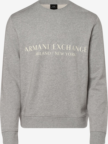 ARMANI EXCHANGE Sweatshirt in Grijs: voorkant