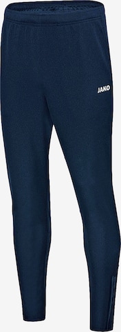 Effilé Pantalon de sport JAKO en bleu : devant