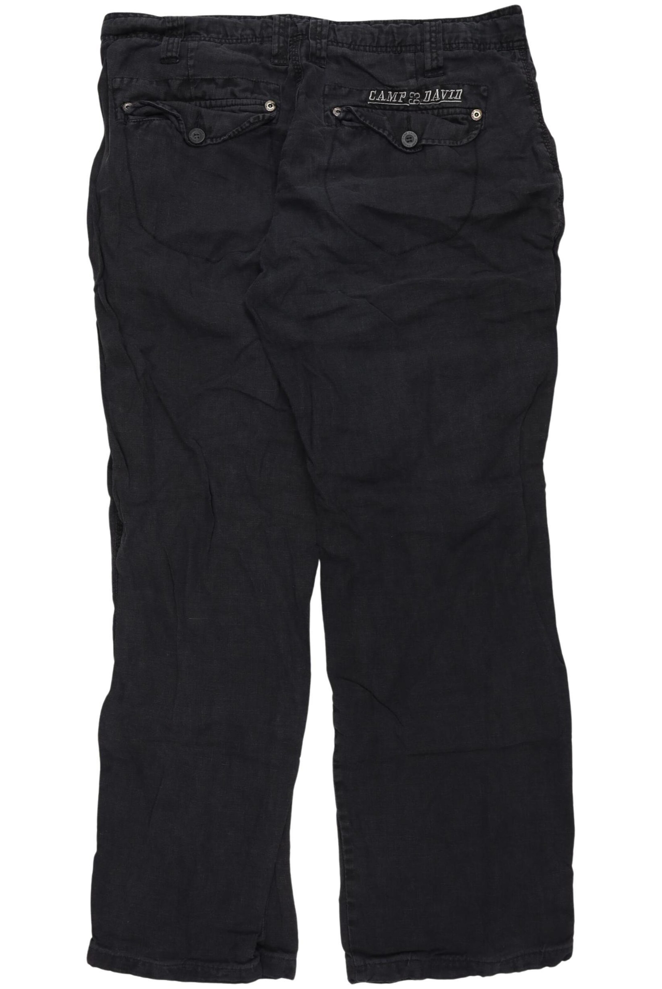 CAMP DAVID Stoffhose 35-36 in Schwarz