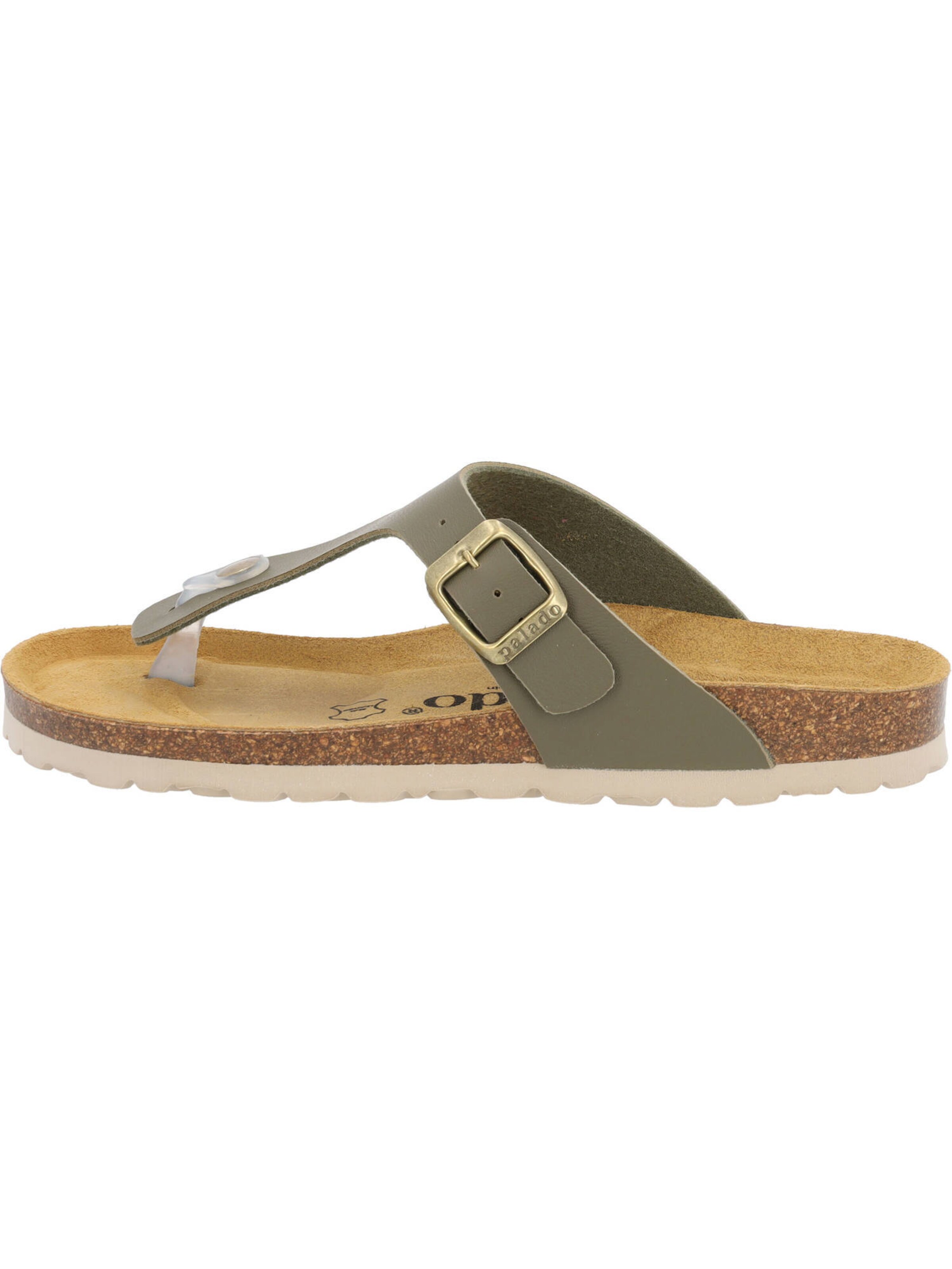 Palado Teenslipper 'Kos' in Groen: voorkant