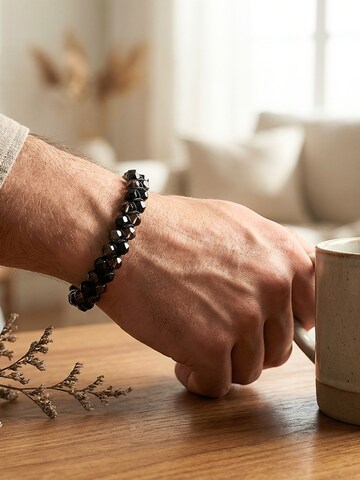 Bracelet 'RAUCHQUARZ SCHWARZER TURMALIN' UNIQAL en mélange de couleurs
