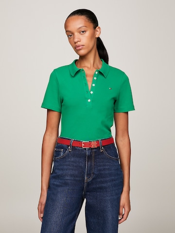 T-shirt TOMMY HILFIGER en vert : devant