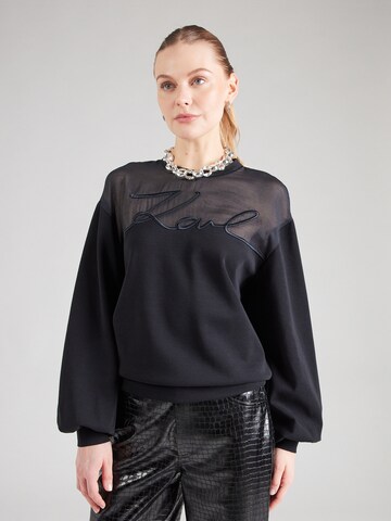 Karl Lagerfeld Sweatshirt in Schwarz: Vorderseite