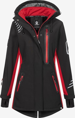 Rock Creek Outdoorjacke in Schwarz: predná strana