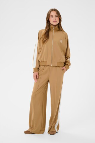 SAINT TROPEZ Sweatjacke 'OaklynnSZ' in Beige