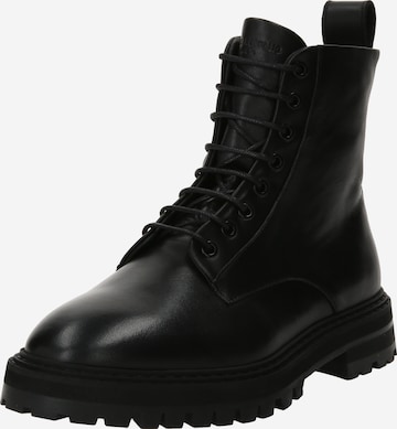 ROYAL REPUBLIQ Lace-Up Ankle Boots 'Downtown' in Black: front