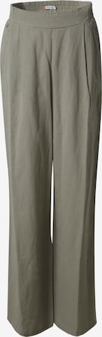 TIMEZONE Wide leg Pleat-Front Pants 'Wide' in Green: front