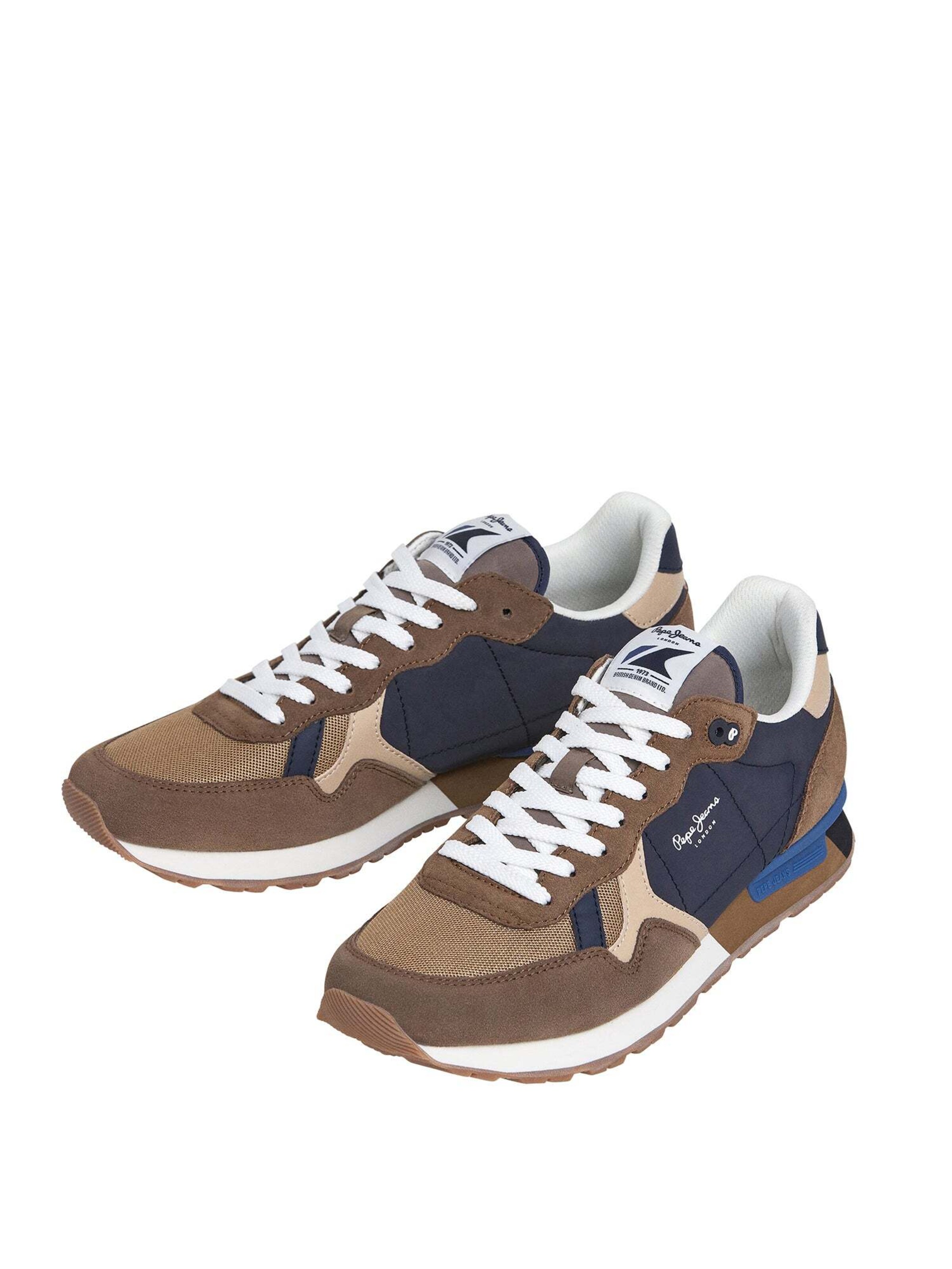 Pepe Jeans Platform trainers 'Brit Colors' in Beige