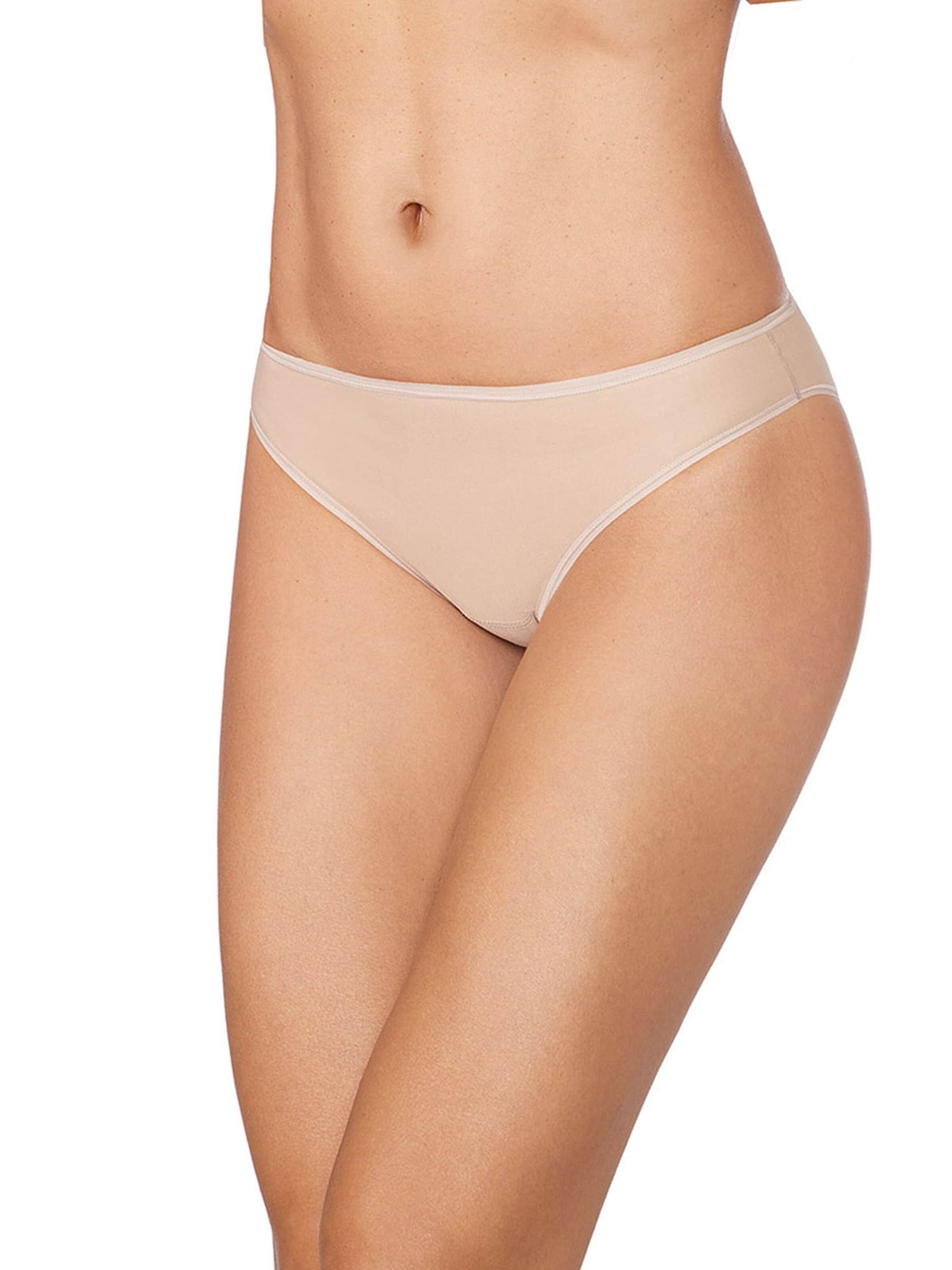 Panty 'Delia mid waist panty organic cotton' di zd ZERO DEFECTS in beige: frontale