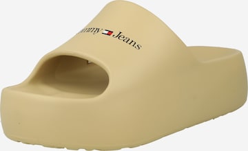Tommy Jeans Mules in Beige: front