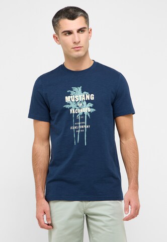 MUSTANG T-Shirt 'Austin' in Blau