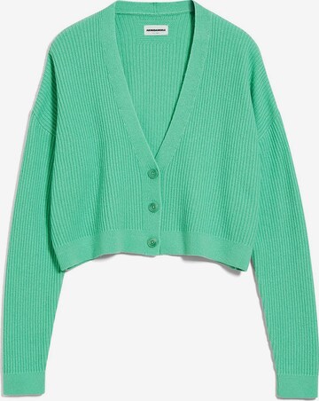 ARMEDANGELS Knit Cardigan 'Damira' in Green: front