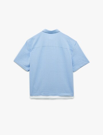 Koton Comfort fit Button Up Shirt in Blue