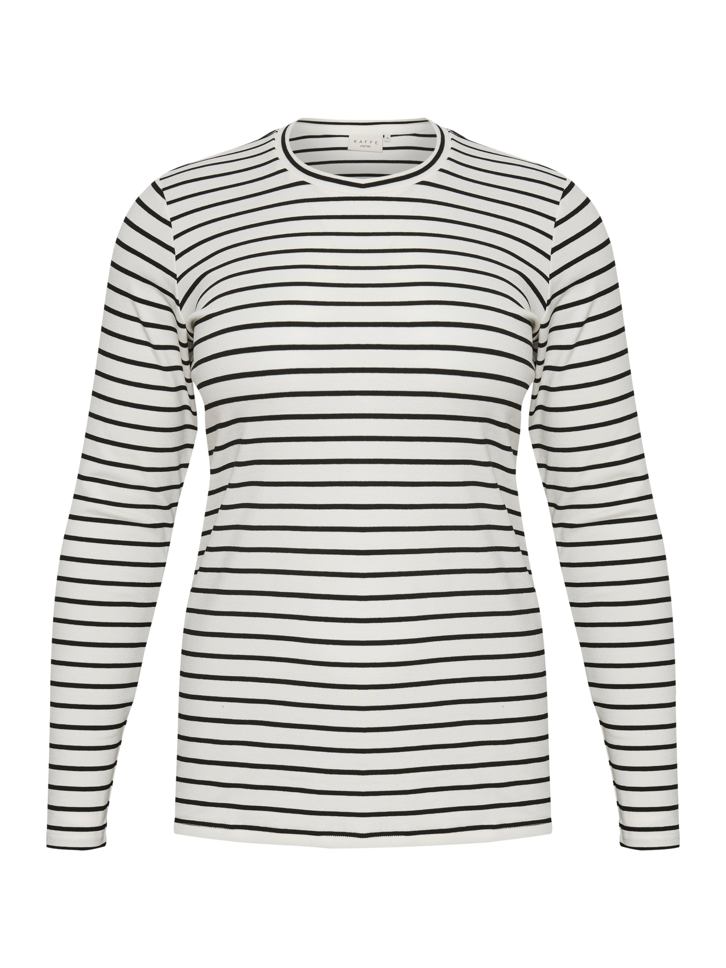 T-shirt 'Clia' KAFFE CURVE en blanc : devant