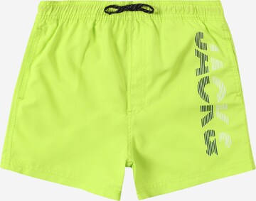 Jack & Jones Junior Badeshorts 'Fiji' in Grün: predná strana